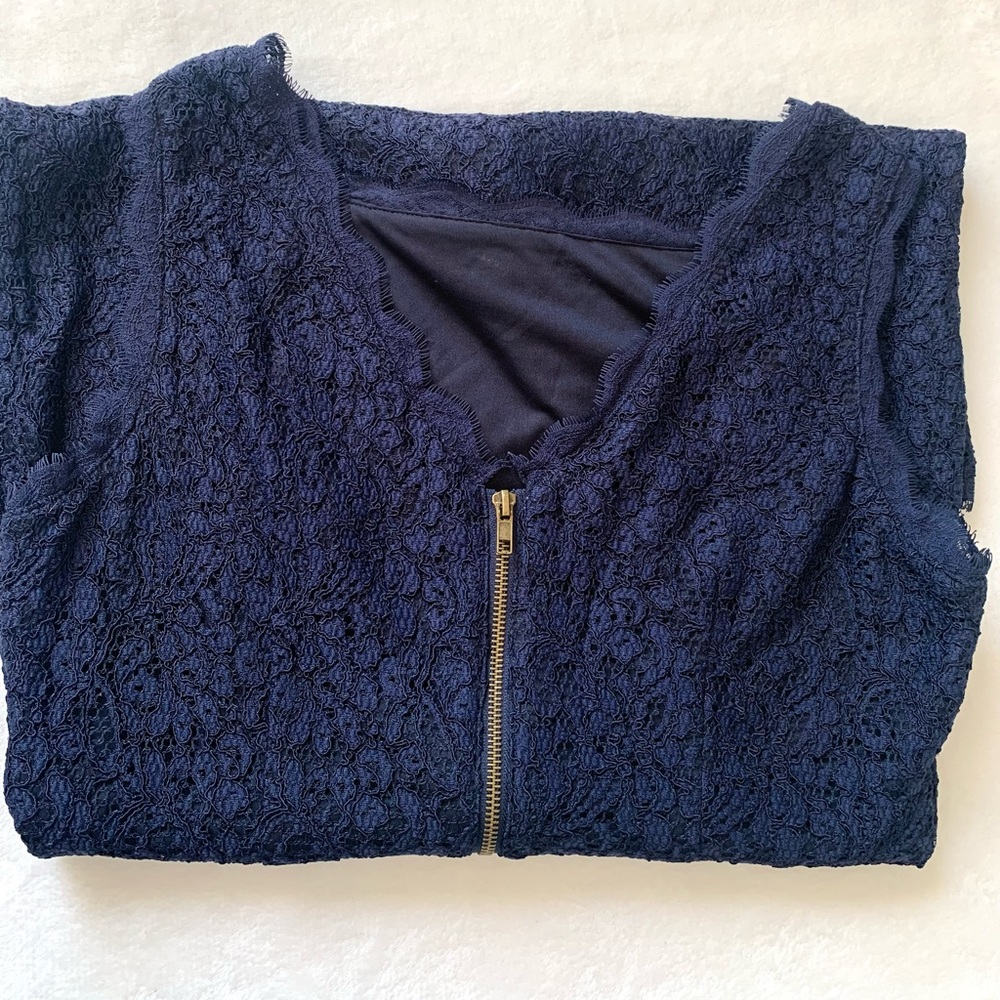 Adrianna Papell Sleeveless Lace Dress - Picture 8 of 9